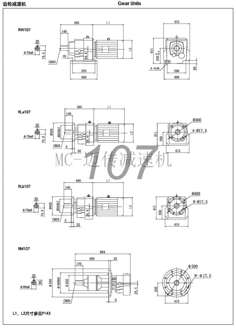 R107減速機(jī)參數(shù)圖紙-邁傳減速機(jī) R107減速機(jī)參數(shù)圖紙-邁傳減速機(jī)