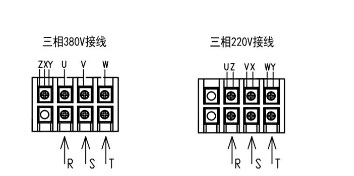 士元風(fēng)扇電機(jī)三相380V，三相220V接線圖.jpg